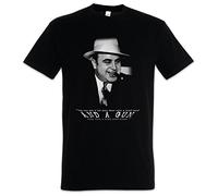 Urban Backwoods Al Capone Classic Portrait Uomo T-Shirt Nero Taglia 3XL