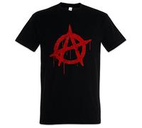 Urban Backwoods Anarchy A Vintage Logo Uomo T-Shirt Nero Taglia XL