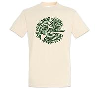 Urban Backwoods Aztec Bird I Uomo T-Shirt Beige Taglia 2XL