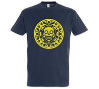 Urban Backwoods Aztec Skull Symbol Uomo T-Shirt Blu Taglia 2XL