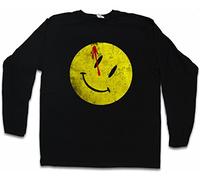 Urban Backwoods Bloody Button T-Shirt a Manica Lunga Long Sleeve Nero Taglia S