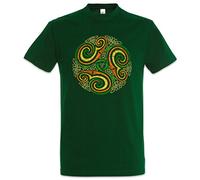 Urban Backwoods Celtic Circle Uomo T-Shirt Verde Taglia XL