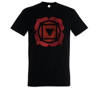 Urban Backwoods Chakra Muladhara Root Uomo T-Shirt Nero Taglia L