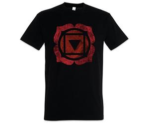 Urban Backwoods Chakra Muladhara Root Uomo T-Shirt Nero Taglia L