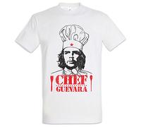 Urban Backwoods Chef Guevara Uomo T-Shirt Bianco Taglia S