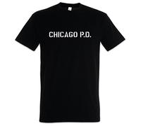 Urban Backwoods Chicago P.D. Uomo T-Shirt Nero Taglia S