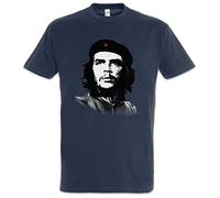 Urban Backwoods Classic Che Guevara Portrait I Uomo T-Shirt Blu Taglia S