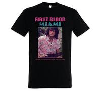 Urban Backwoods First Blood Miami Uomo T-Shirt Nero Taglia XL