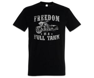 Urban Backwoods Freedom is A Full Tank Biker, maglietta da uomo, Nero , M