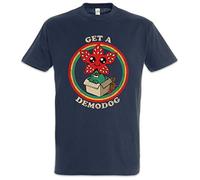 Urban Backwoods Get A Demodog I Uomo T-Shirt Blu Taglia M