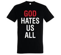 Urban Backwoods God Hates Us all Uomo T-Shirt Nero Taglia L