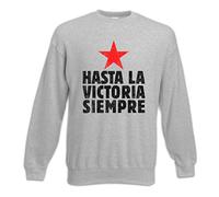 Urban Backwoods Hasta La Victoria Siempre I Pullover Felpe Maglione Sweatshirt Grigio Taglia L