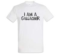 Urban Backwoods I Am A Gallagher Uomo T-Shirt Bianco Taglia M