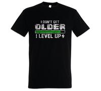 Urban Backwoods I Don't Get Older I Level Up Uomo T-Shirt Nero Taglia L