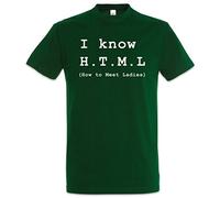 Urban Backwoods I Know HTML Uomo T-Shirt Verde Taglia M