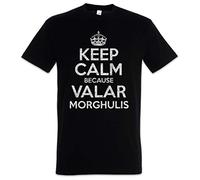 Urban Backwoods Keep Calm Because Valar Morghulis Uomo T-Shirt Nero Taglia L