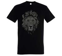 Urban Backwoods Lion Face Uomo T-Shirt Nero Taglia M