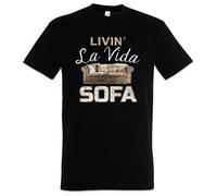 Urban Backwoods Livin La Vida Sofa Uomo T-Shirt Nero Taglia S