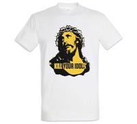 Urban Backwoods - Maglietta "Kill Your Idols" da uomo, bianco, 5XL