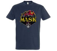 Urban Backwoods Mask Vintage Logo Uomo T-Shirt Blu Taglia 5XL