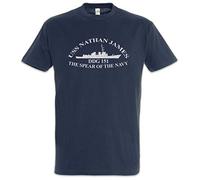 Urban Backwoods Nathan James Uomo T-Shirt Blu Taglia M