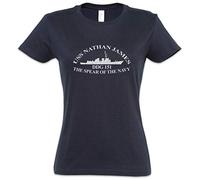 Urban Backwoods Nathan James Women Donna T-Shirt Blu Taglia M