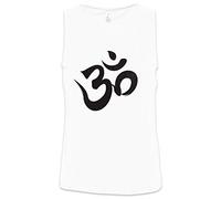 Urban Backwoods Om Sign Logo Men Uomo Canotta Tank Top Vest Bianco Taglia S