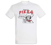 Urban Backwoods Panucci's Pizza Uomo T-Shirt Bianco Taglia L