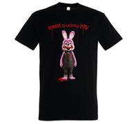 Urban Backwoods Robbie The Evil Rabbit Uomo T-Shirt Nero Taglia L