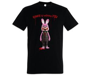 Urban Backwoods Robbie The Evil Rabbit Uomo T-Shirt Nero Taglia L