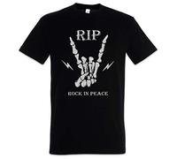Urban Backwoods Rock in Peace Uomo T-Shirt Nero Taglia M