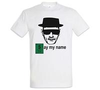 Urban Backwoods Say My Name Uomo T-Shirt Bianco Taglia M