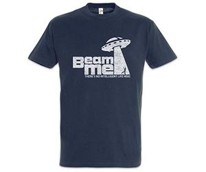 Urban Backwoods UFO Beam Me Uomo T-Shirt Blu Taglia L