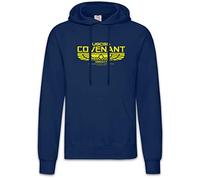 Urban Backwoods USCSS Covenant II Hoodie Felpe con Cappucio Sweatshirt Blu Taglia M