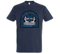 Urban Backwoods USCSS Covenant Patch Uomo T-Shirt Blu Taglia XL