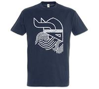 Urban Backwoods Viking Head Symbol Uomo T-Shirt