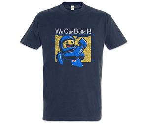 Urban Backwoods We Can Build It Uomo T-Shirt Blu Taglia S