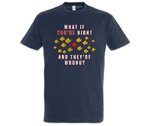 Urban Backwoods What If You're Right And They're Wrong ? Uomo T-Shirt Blu Taglia M