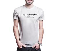 Urban Backwoods Wired Differently A - Maglietta da uomo, bianco, XXL-5XL