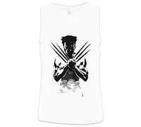Urban Backwoods Wolverine Shadow Warrior Men Uomo Canotta Tank Top Vest Bianco Taglia S