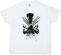 Urban Backwoods Wolverine Shadow Warrior Ragazzi Bambini Kids T-Shirt Bianco Taglia 4 Anni