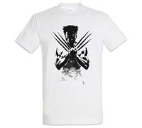 Urban Backwoods Wolverine Shadow Warrior Uomo T-Shirt Bianco Taglia 2XL