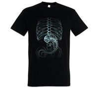 Urban Backwoods Xenomorph Alien Uomo T-Shirt Nero Taglia 3XL