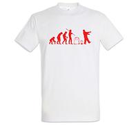 Urban Backwoods Zombie Evolution White T-Shirt - Horror Biters The Walking Shirt Dead Walkers Living Zombi Taglie S - 5XL