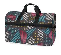Urban - Borsone da viaggio con motivo senza cuciture, per uomini, donne, ragazzi, ragazze, adolescenti, oversize, con scomparto per scarpe, per la notte, il fine settimana, yoga, allenamento, borsa da