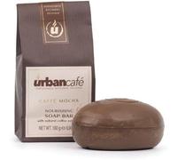 Urban Cafe Coffee Infused Soap Bar Caffe Mocha Exfoliating 180g | Natural Soap with Real Coffee Grounds for Gentle Exfoliation. Moisturising and Aromatic Caffe Mocha Scented Skincare Bar.