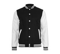 Urban Classics 2-Tone College Uomo Giacca in stile College nero/bianco Regular