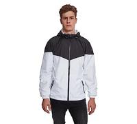 Urban Classics 2-Tone Tech Windrunner, Giacca, Uomo, Multicolore (Black/White 00050), XXL