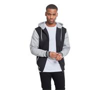 Urban Classics 2-Tone Zip Uomo Felpa Jogging Nero/Grigio 3XL 65% Cotone, 35% Poliestere Regular