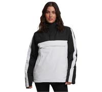 Urban Classics 3-Tone Padded Pull Over Hooded Jacket Giacca, Multicolore (Wht/Blk/Blk 01215), Large Uomo